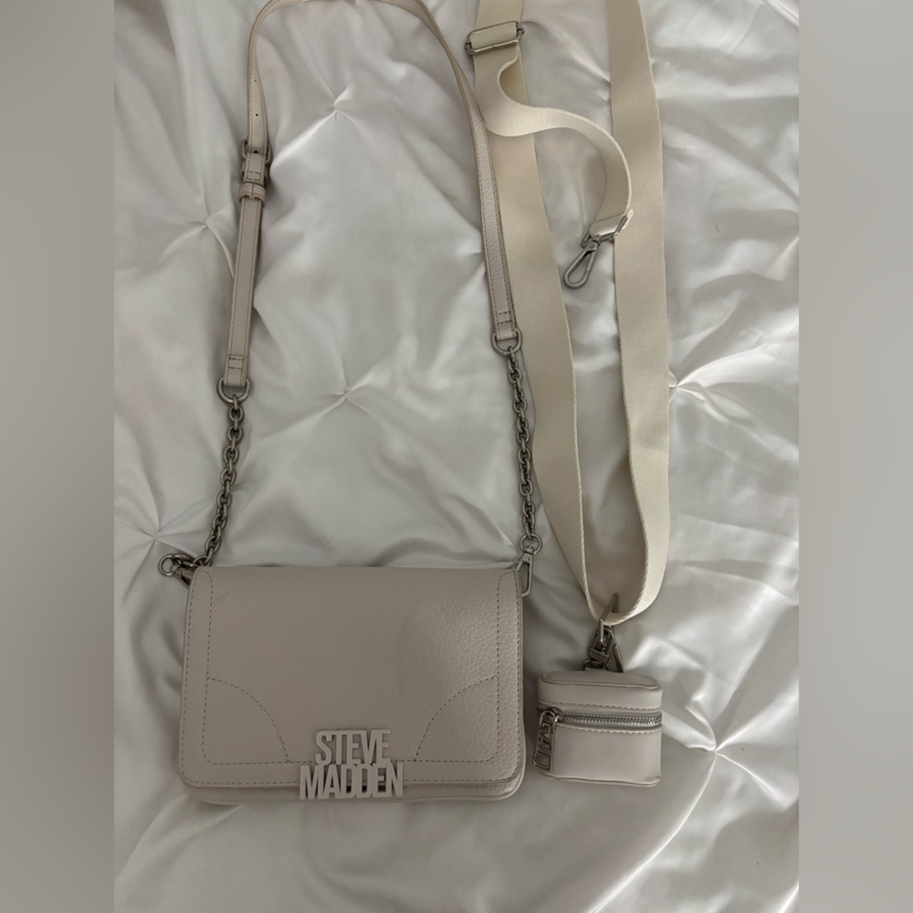Steve Madden Light Beige Crossbody Bag